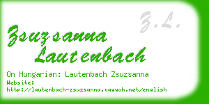 zsuzsanna lautenbach business card